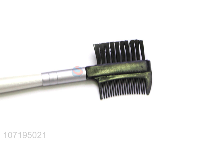 Factory direct sale beauty cosmetic brush double sided eyebrow comb and eyebrow brush