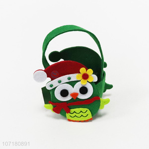 High Sales Owl Design Christmas Felt Gift Bag Festival Decorations
