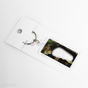 Yiwu wholesale transparent acrylic keychain pendant