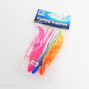 New arrival multicolor small octopus official bait 3 pieces