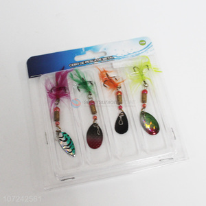 Wholesale fishing supplies fake bait fishing lures with feather