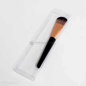 High quality black round head makeup brush for ladies