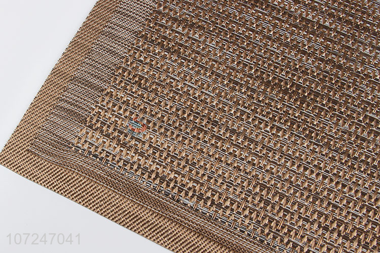 Hot selling fashion jacquard pvc placemat pvc dinner mat