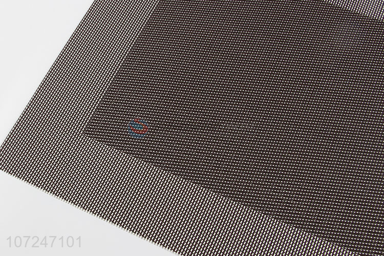 Excellent quality rectangle pvc placemat waterproof dinner mat