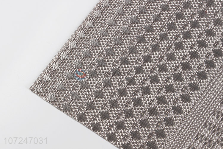 Credible quality rectangle jacquard placemat/dinner mat/table mat