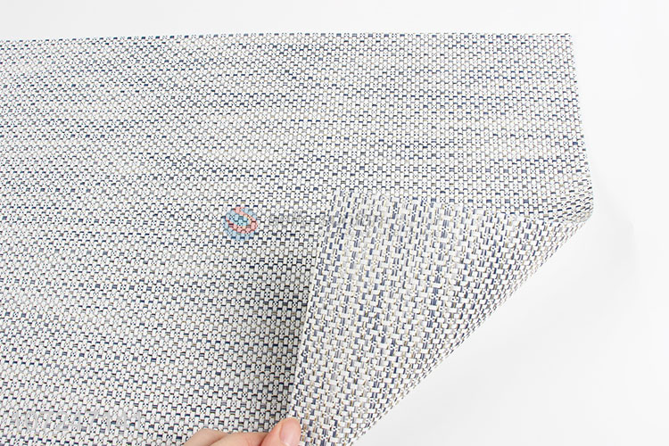 Good quality waterproof pvc placemat woven dinner mat