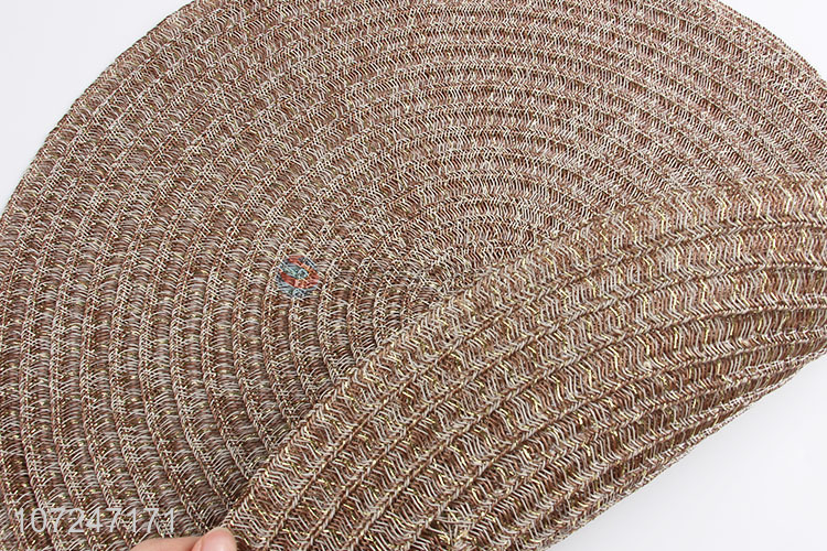 Low price round woven pvc placemat waterproof dinner mat