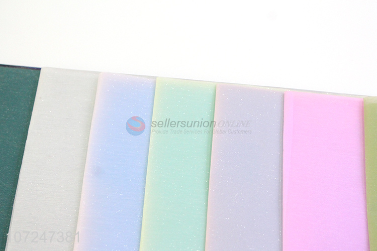 Hot sale packing material glitter plastic wrapping paper