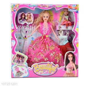 Hot Selling Fashion Doll Girls Dress Up Toy