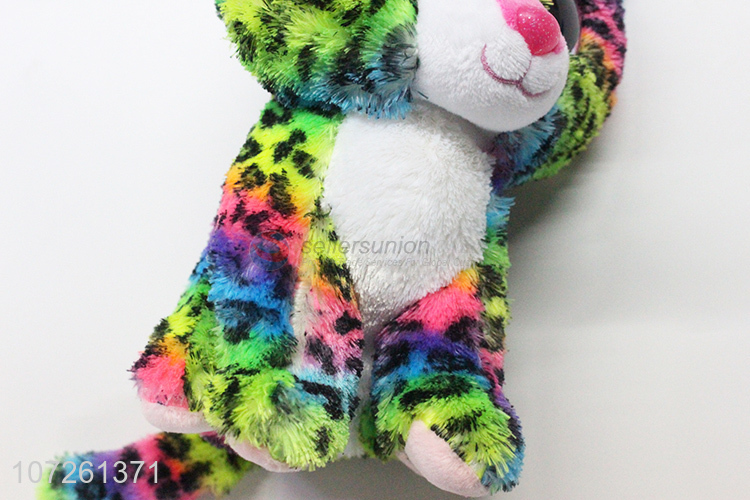 Hot selling comfortable leopard plush stuffed toy for kids