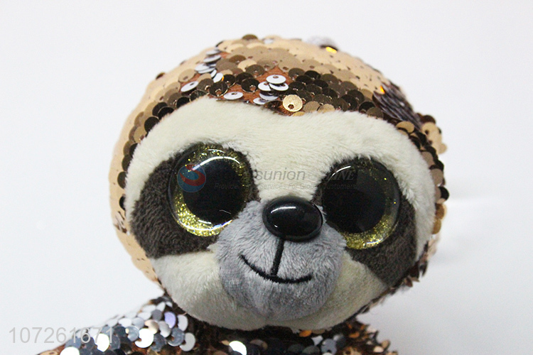 New products small stuffed animals toys sequin plush sloth toy