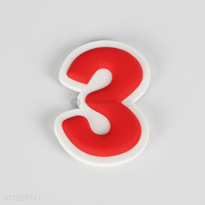 Promotional Colorful Number PVC Fridge Magnet For Decoration