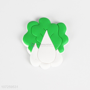 Promotional durable celery cabbage shape pvc fridge magnet