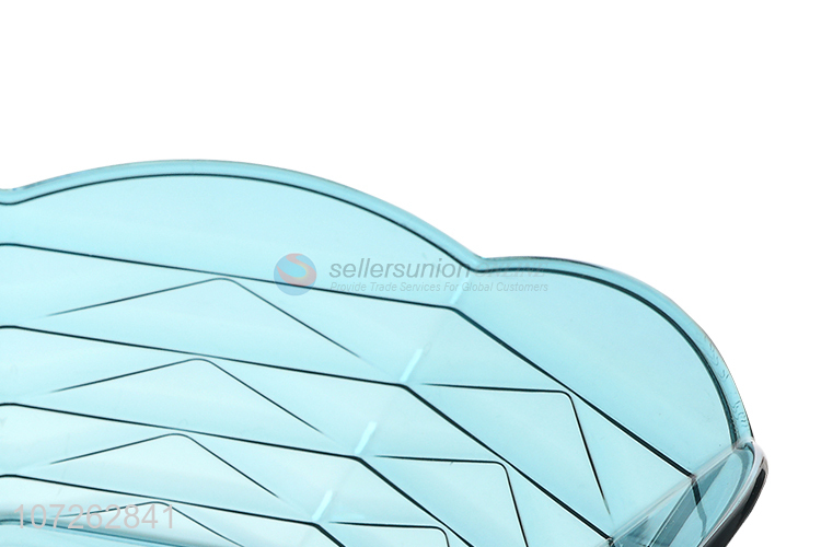 New Design Resin Fruit Plate Fashion Transparent Fruit Tray