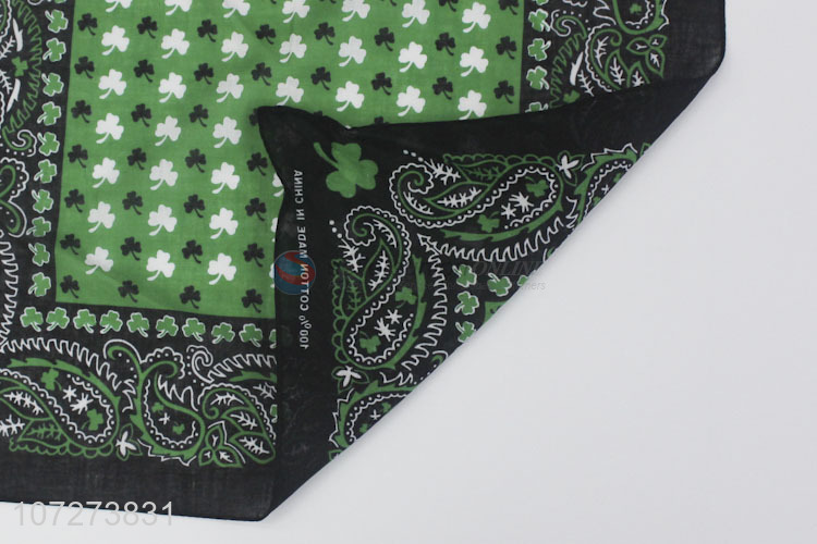 Premium quality fashion cotton bandana custom print square bandana