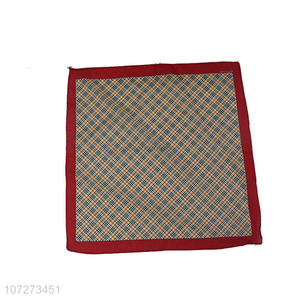 Best quality multi-use cotton square scarf plaid square bandana