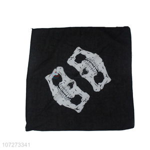 Latest arrival skull printed square necklace outdoor motorcycle bandana headwear
