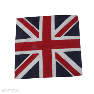 Suitable price popular 100% cotton bandanas UK flag printed square necklace