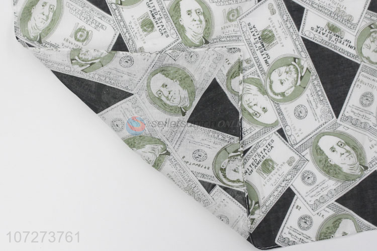 Premium products dollar printed pure cotton handkerchief adults bandana