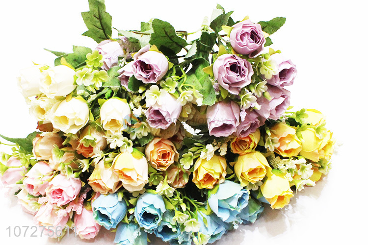 Latest Silk Cloth Rose Decorative Artificial Flower