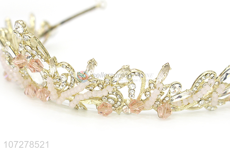 Delicate Design Rhinestone Princess Crowns Bridal Wedding Tiaras