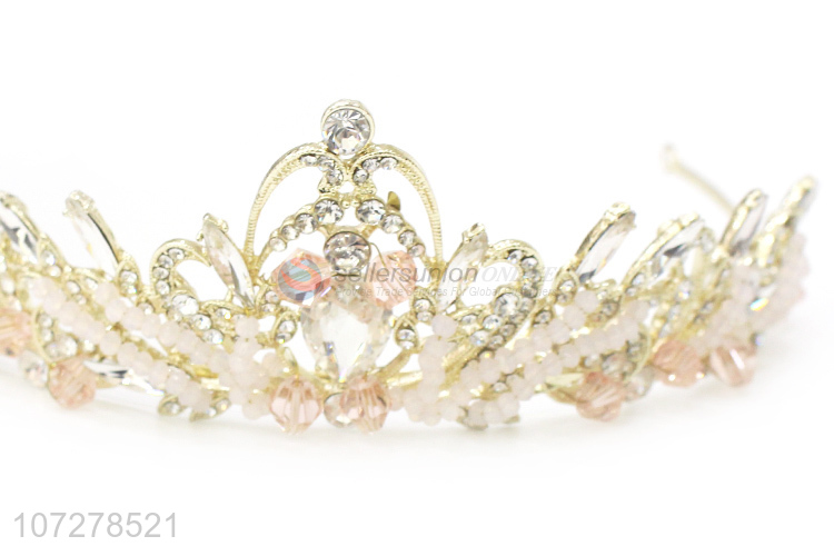 Delicate Design Rhinestone Princess Crowns Bridal Wedding Tiaras