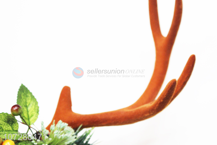 Factory Sales Christmas Flower Deer Antler Holiday Party Hairband Head Band