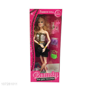 Best Sale Solid Body Beauty Girl Joints Doll With Accessories Set