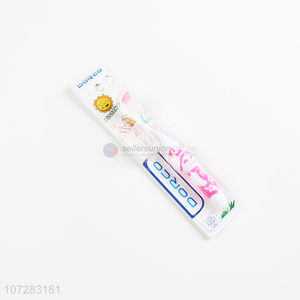 China supplier custom logo travel use plastic toothbrush for adults