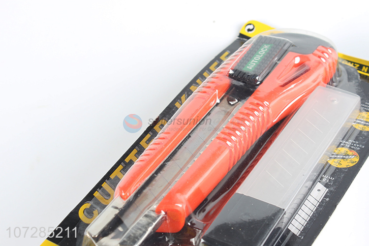 Good market school stationery auto-lock paper cutter knife