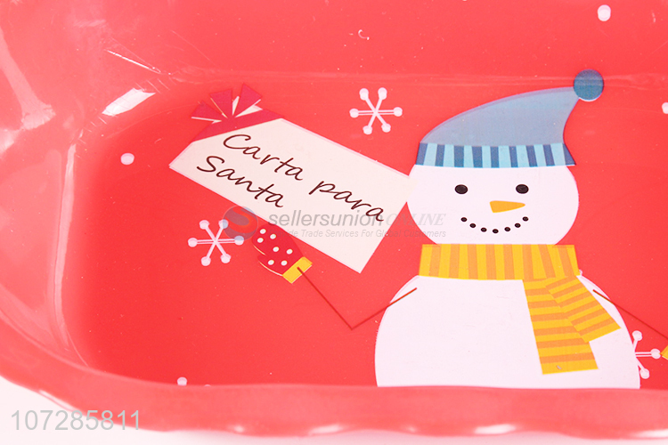 Cheap Customized Christmas Candy Party Plastic Serving Tray