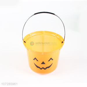 Promotional Plastic Buckets With Handle For Halloween Party Favors