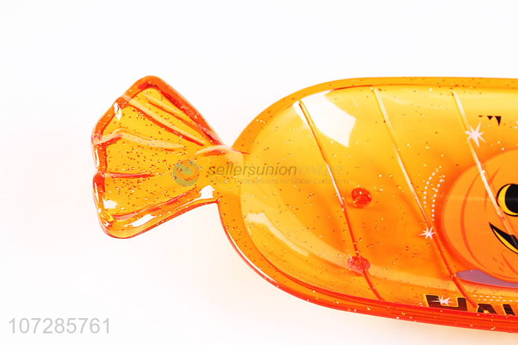 Factory Sell Candy Shaped Pumpkin Pattern Colorful Candy Plate