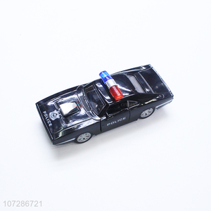 Unique Design Alloy Toy Vehicle Simulation Police Car Model Toy