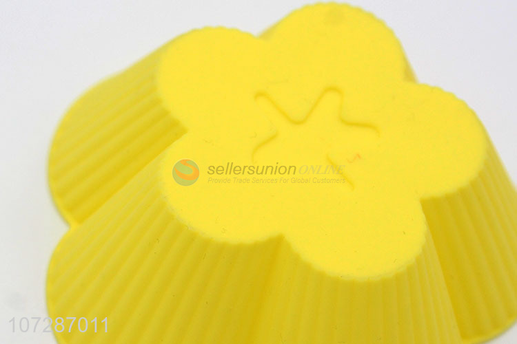 Popular products food grade flower shape silicone cake mold