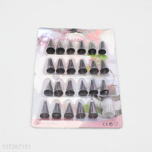 Factory wholesale cake decorating tools 24pcs pastry nozzles for cream