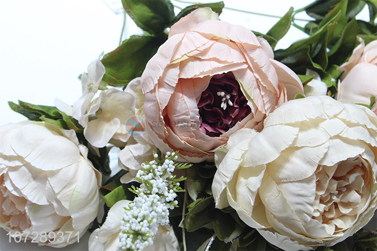 Good market decorative artificial peony false flower cloth flower