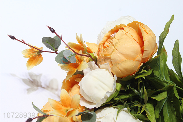 Hot sale delicate cloth flower artificial flower fake peony