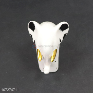 Lowest Price Elephant Shape Porcelain Crafts for Home Decoration