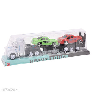 New Products Kids Car Model Plastic Toy Inertia Heavy Trailer Truck Toys Set