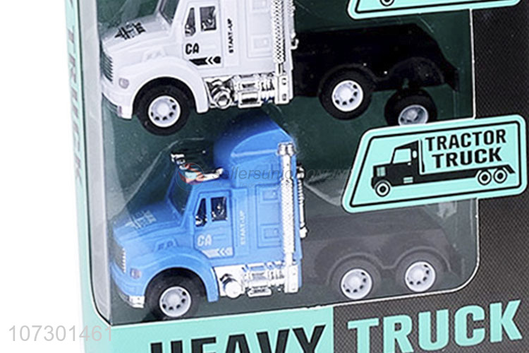 Competitive Price Inertia Heavy Trailer Truck Toy Set For Kids