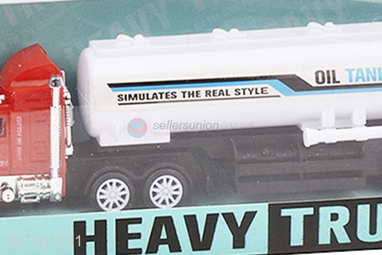 Best Price Inertial Heavy Trailer Truck Toy Carrying Two Excavator For Kids