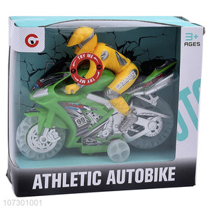 High Quality Inertial Mini Motorcycle Toys Athletic Autobike With Light And Music