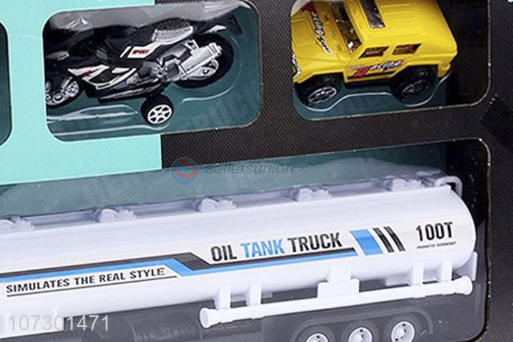 Wholesale New Style Kids Cool Toy Inertia Heavy Trailer Truck Toy Set