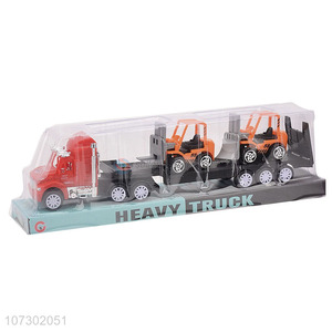 Factory Promotional Kids Funny Toy Inertia Heavy Trailer Truck Model Toy Set