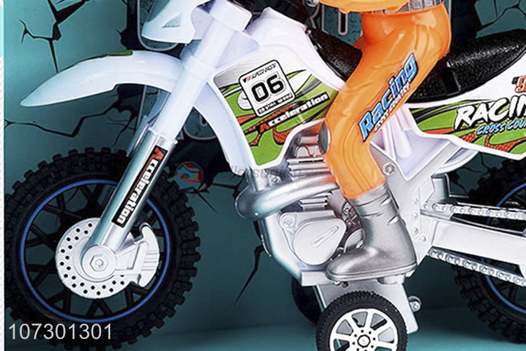 Best Price Kids Inertial Off-Road Autobike Plastic Toy With Light And Music