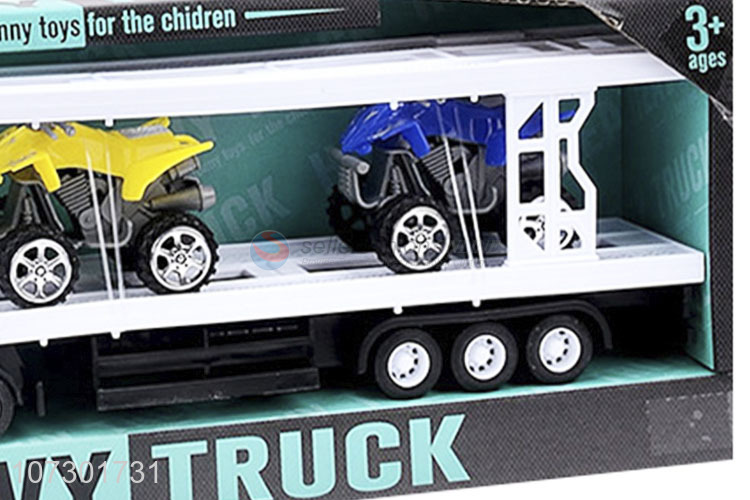 Wholesale Price Inertia Heavy Trailer Truck Toys Set For Kids