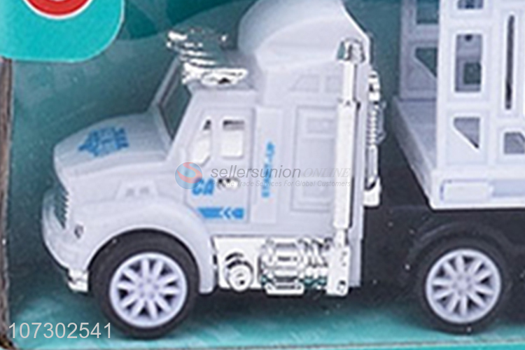 Customized Heavy Truck Model Toy Popular Inertia Trailer Truck Toys Set For Kids