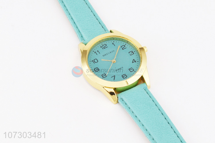 Custom Ladies Colorful Wrist Watch With PU Watchband