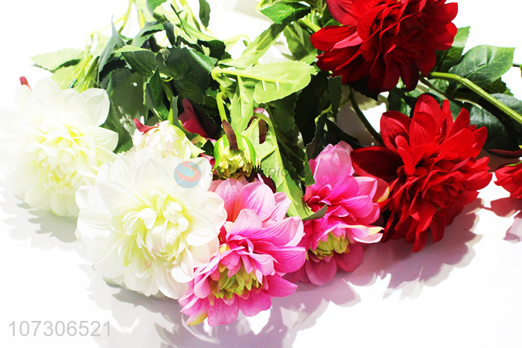 Best Sale 3 Heads Dahlia Fashion Artificial Flower